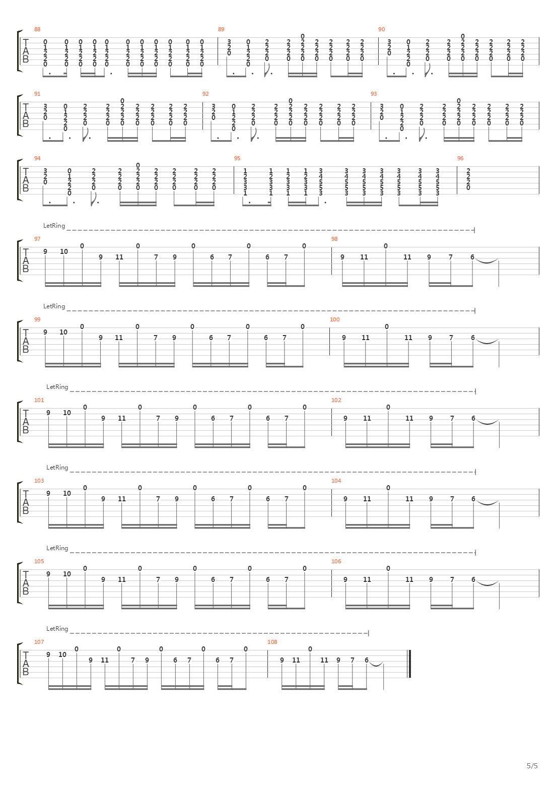 Union吉他谱