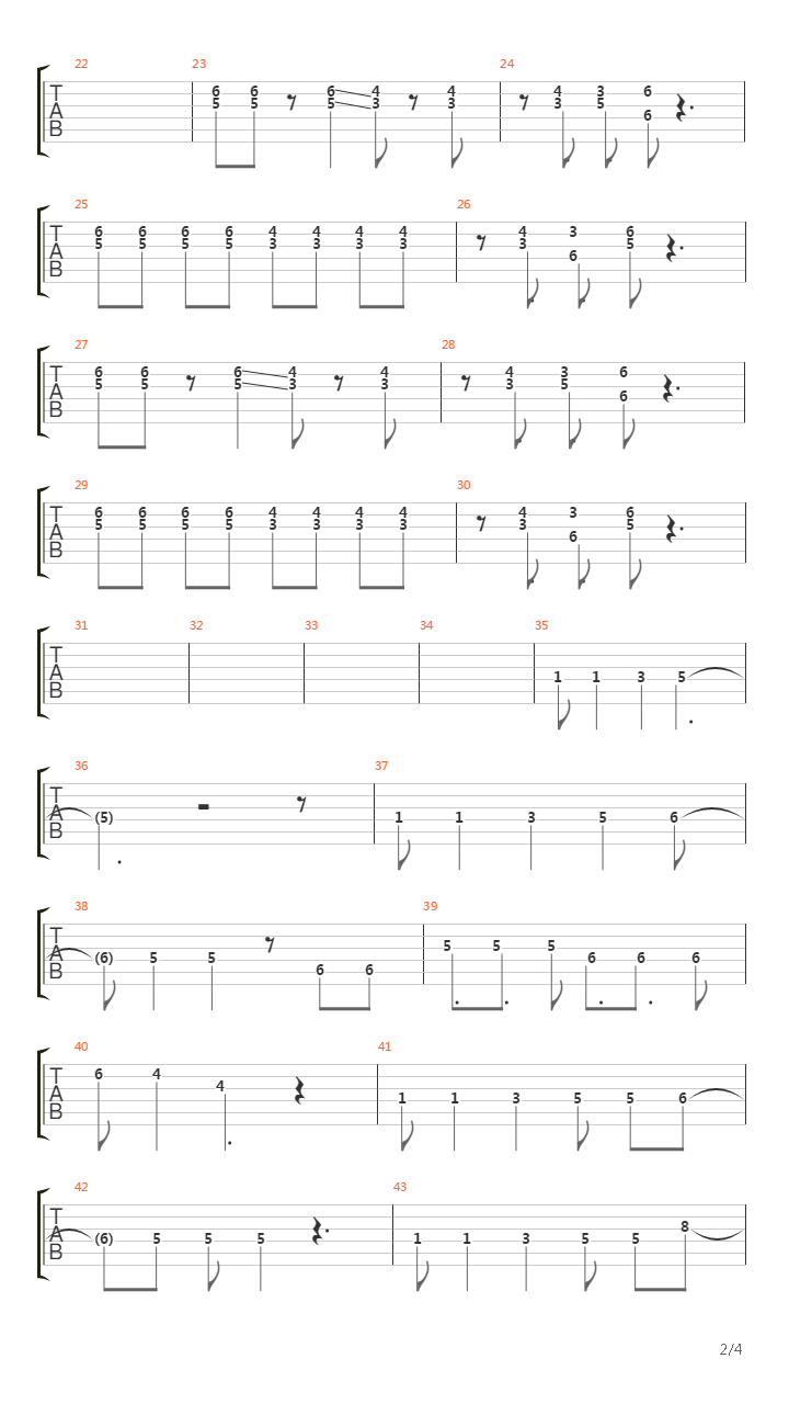 Toco Fondo吉他谱