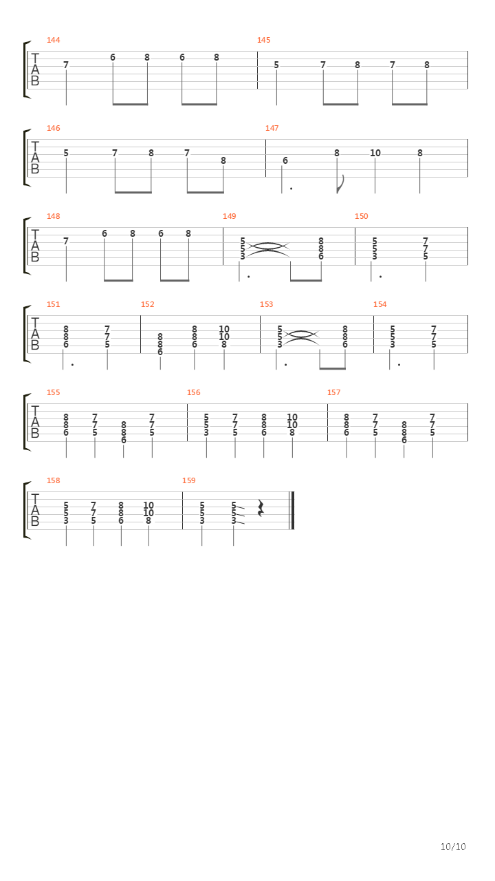 Coffin Fodder吉他谱