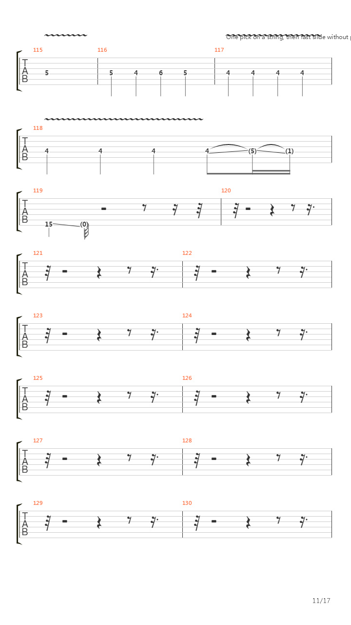 Her Ghost In The Fog吉他谱