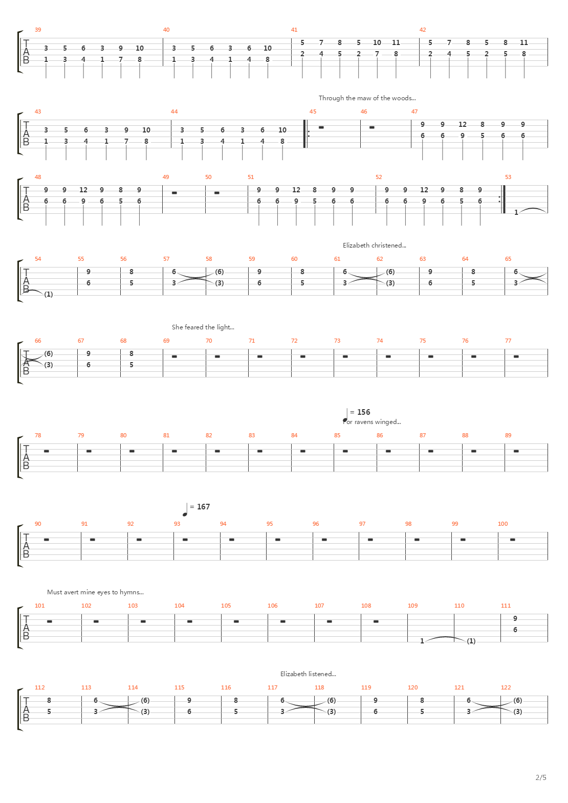 Thirteen Autums And A Widow吉他谱