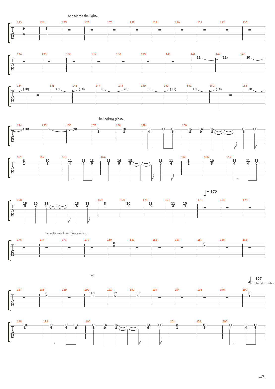 Thirteen Autums And A Widow吉他谱