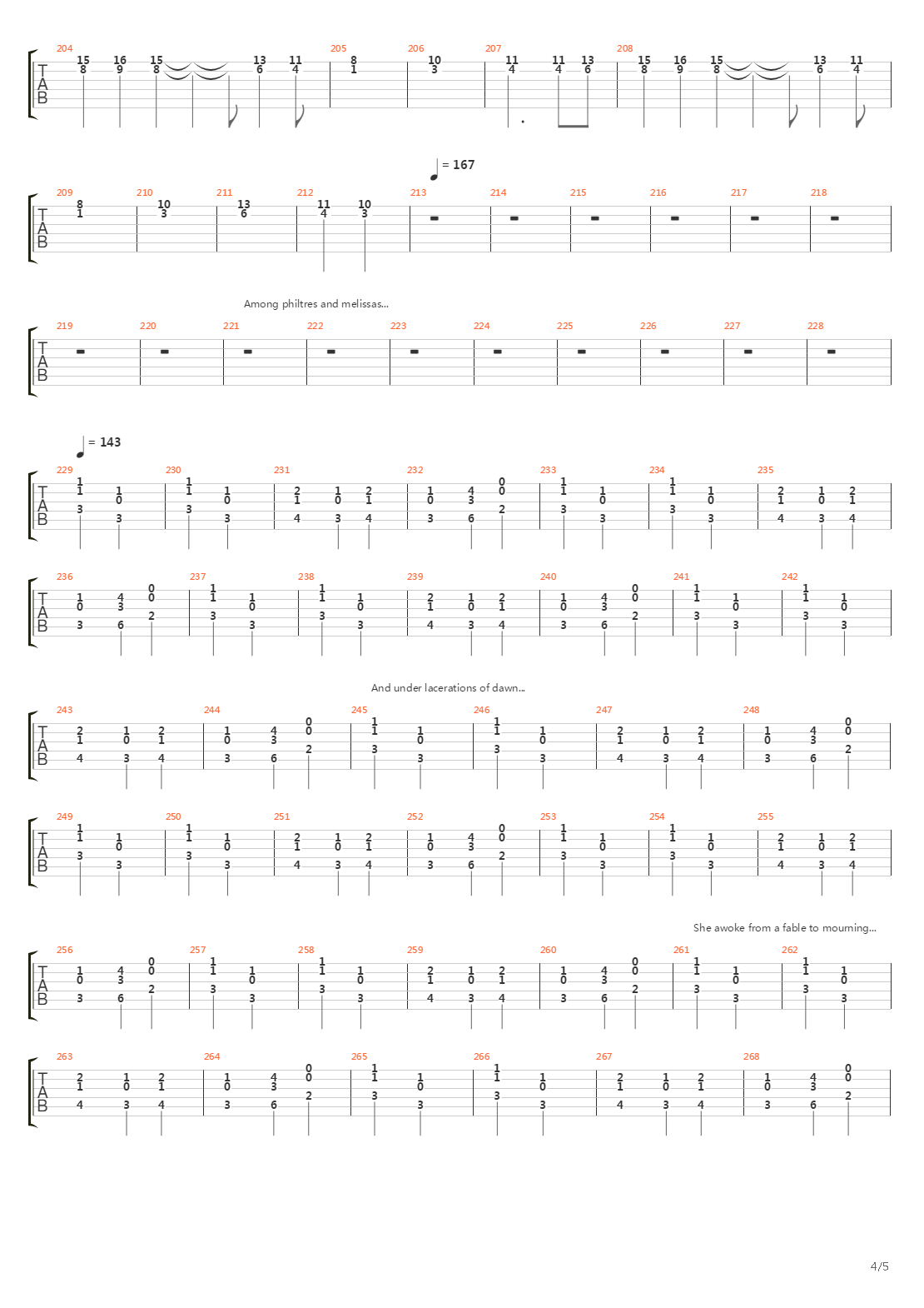 Thirteen Autums And A Widow吉他谱