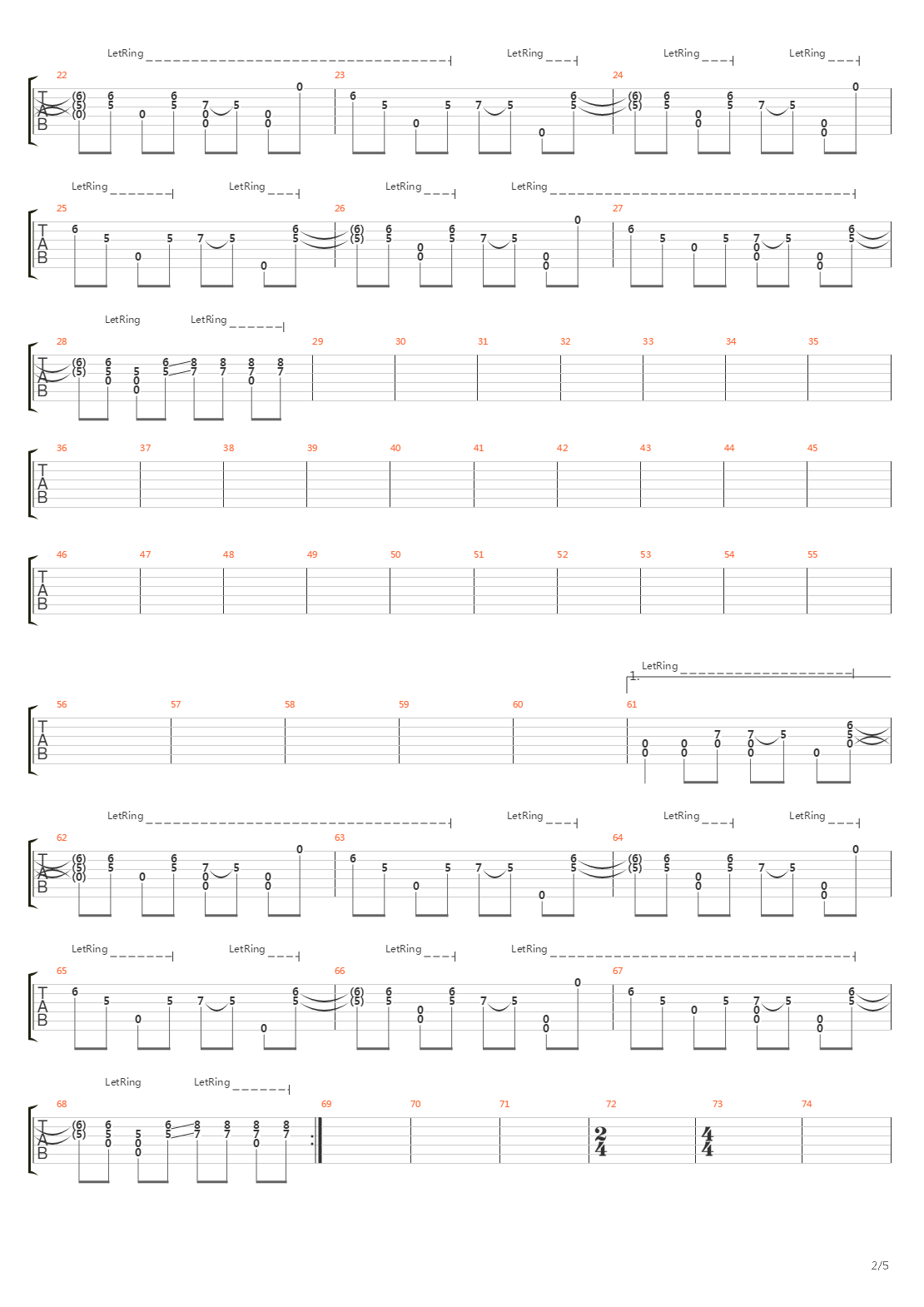 Torn吉他谱