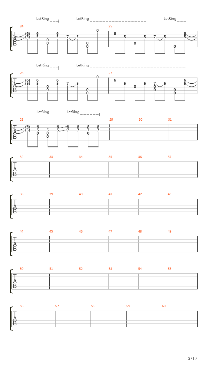 Torn吉他谱