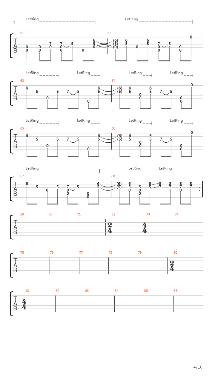 Torn吉他谱