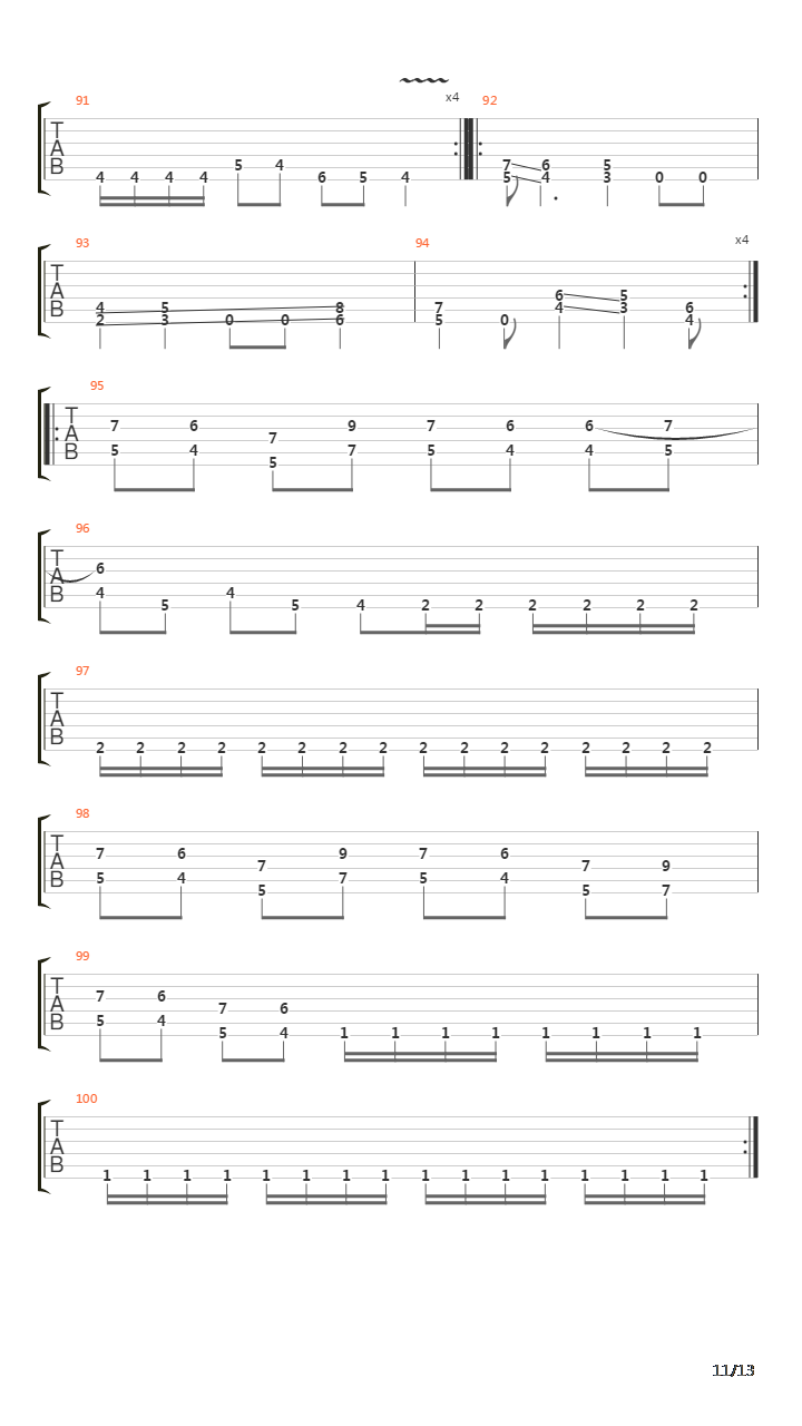 Flattening Of Emotions吉他谱