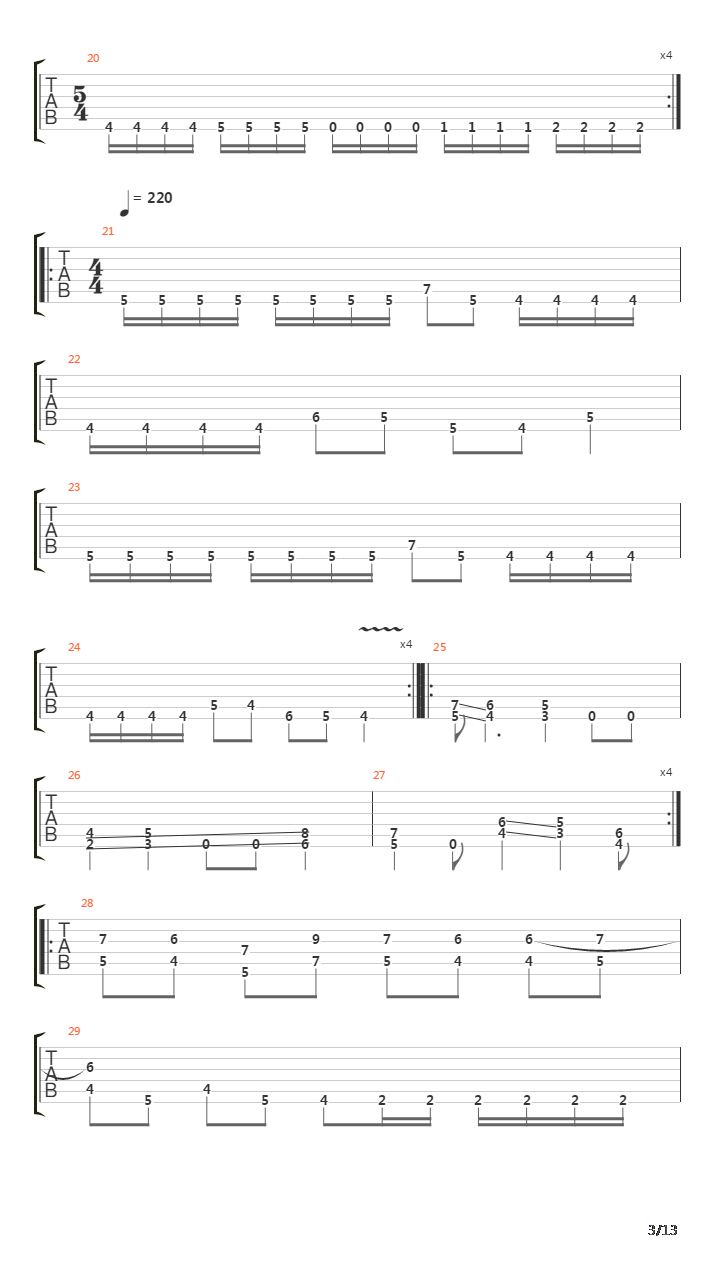 Flattening Of Emotions吉他谱