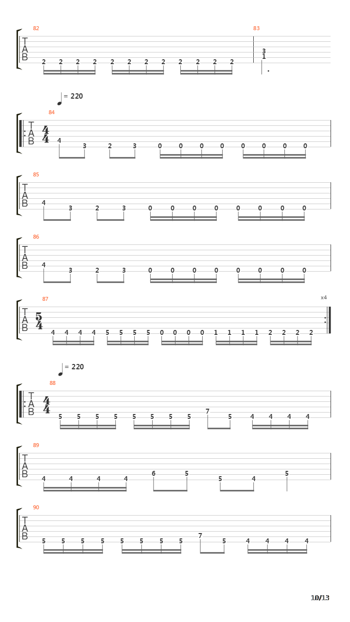 Flattening Of Emotions吉他谱