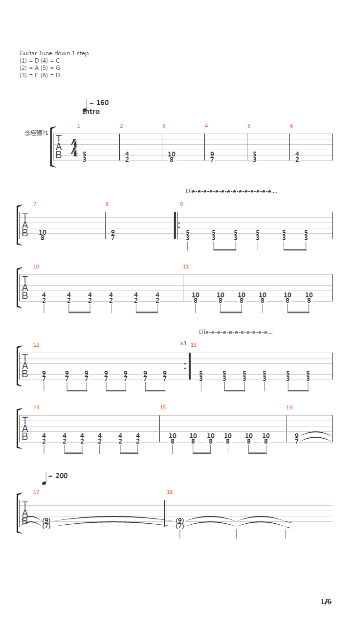 Infernal Death吉他谱