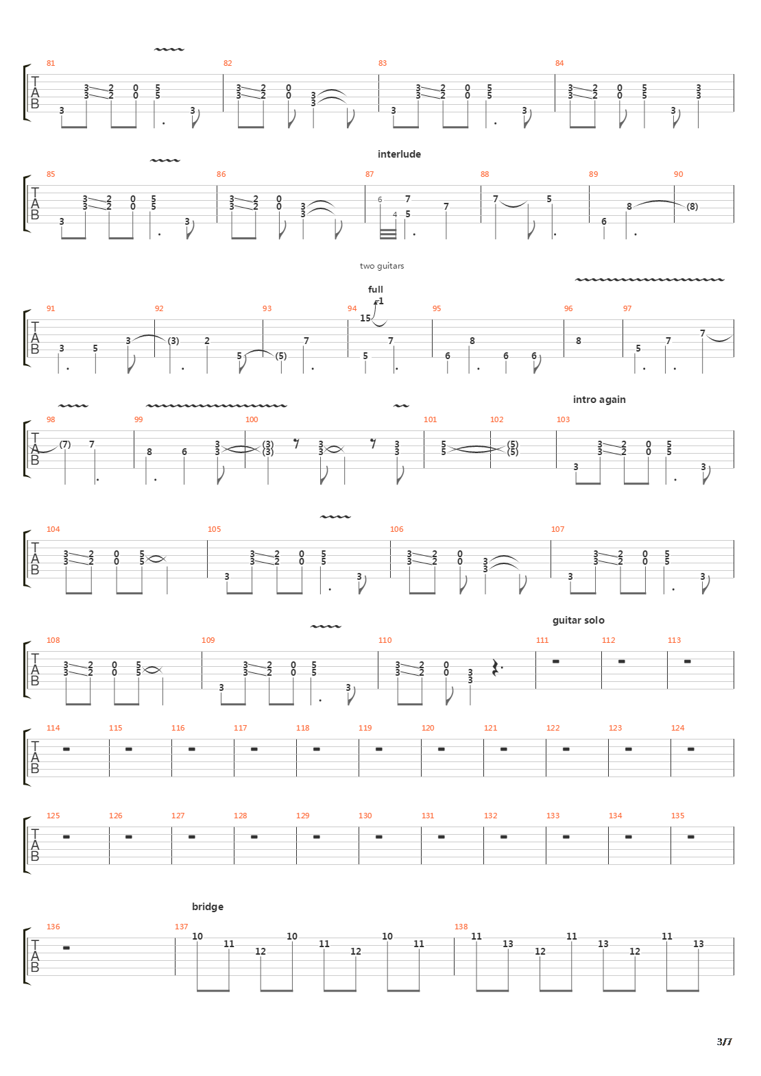 Burn吉他谱