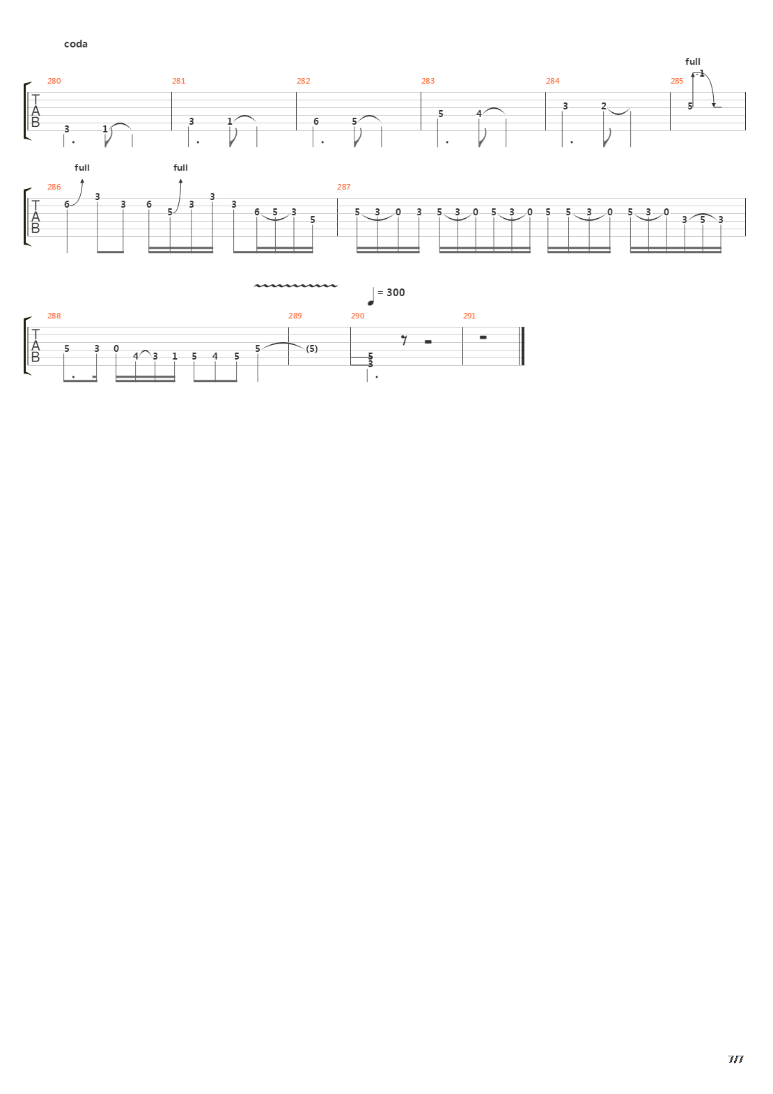 Burn吉他谱