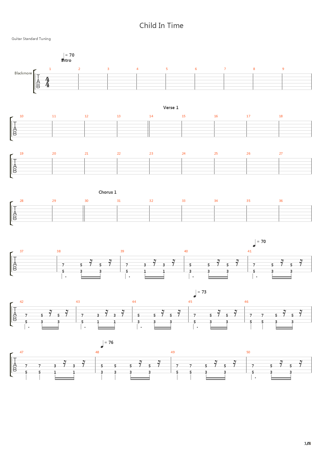 Child In Time (Normal)吉他谱