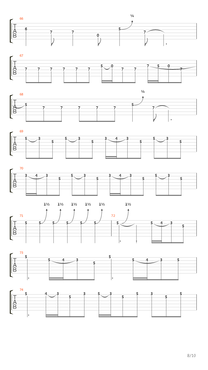 Child In Time (Solo)吉他谱