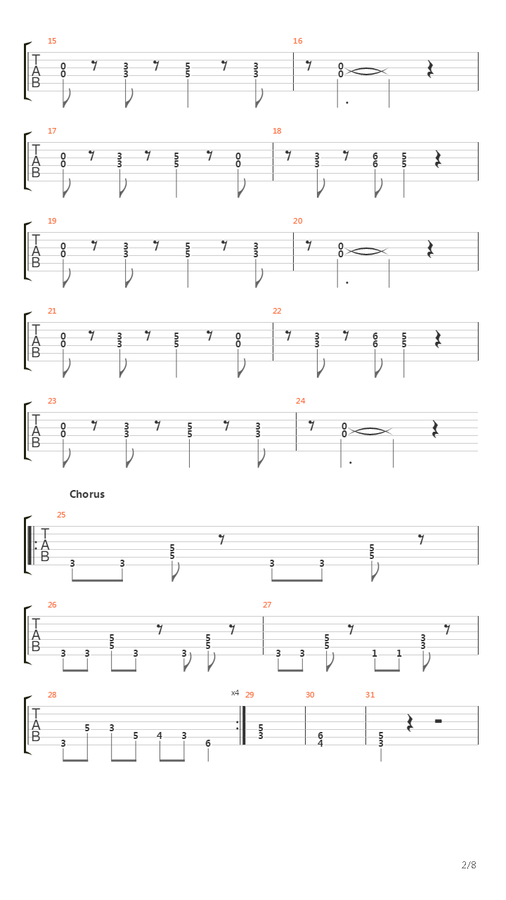 Smoke On The Water (12)吉他谱