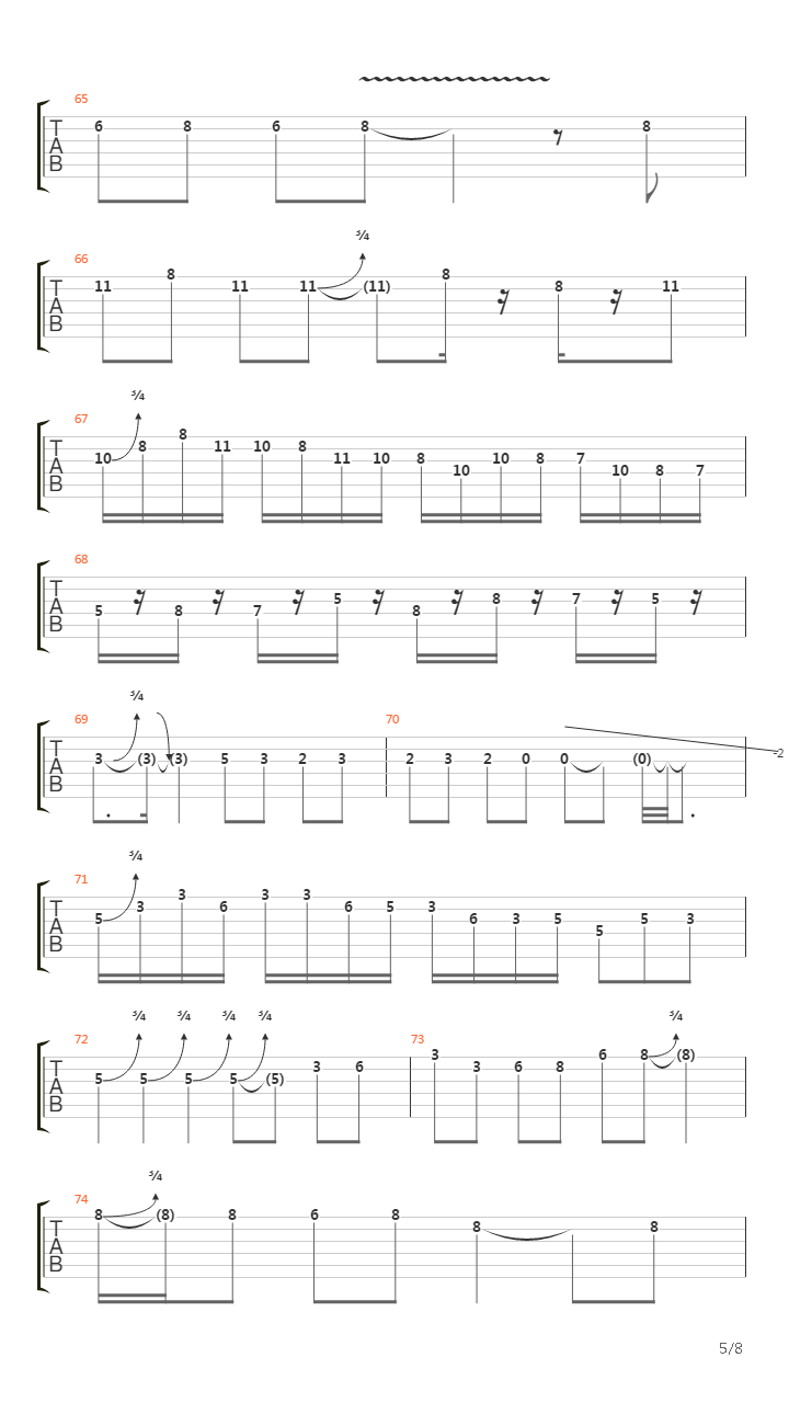 Smoke On The Water (12)吉他谱