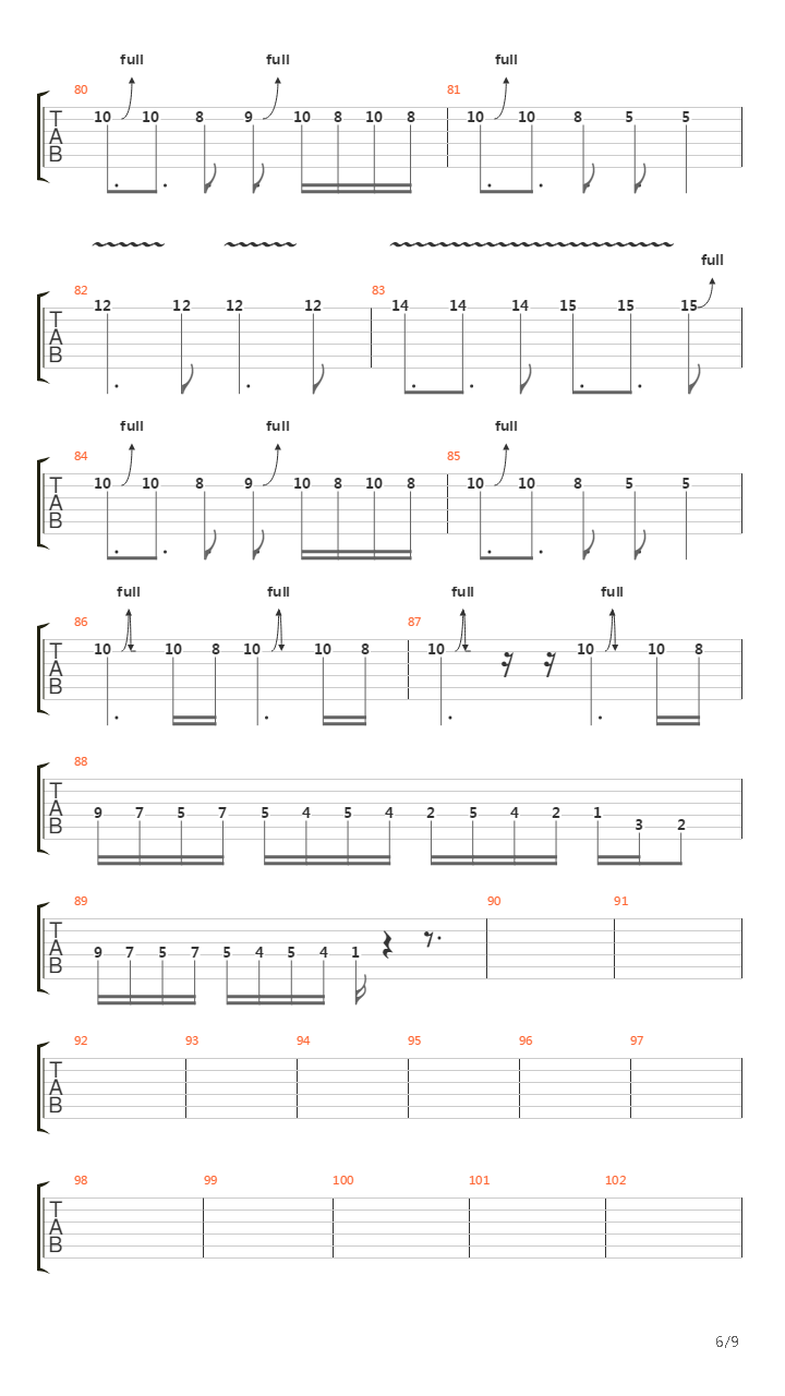 Burn In Hell吉他谱