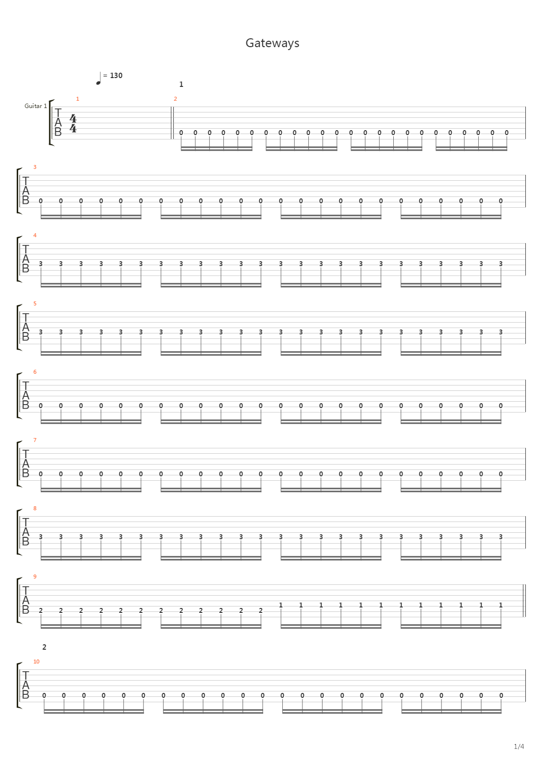 Gateways (Demo)吉他谱