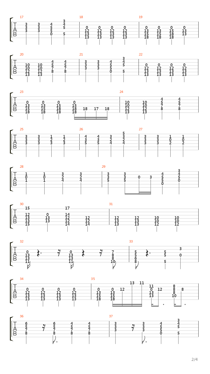 Sorry Seems To Be The Hardest Word吉他谱