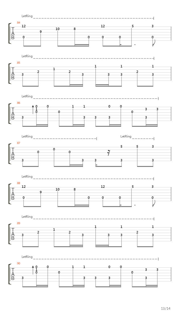 Love The Way You Lie (piano)吉他谱