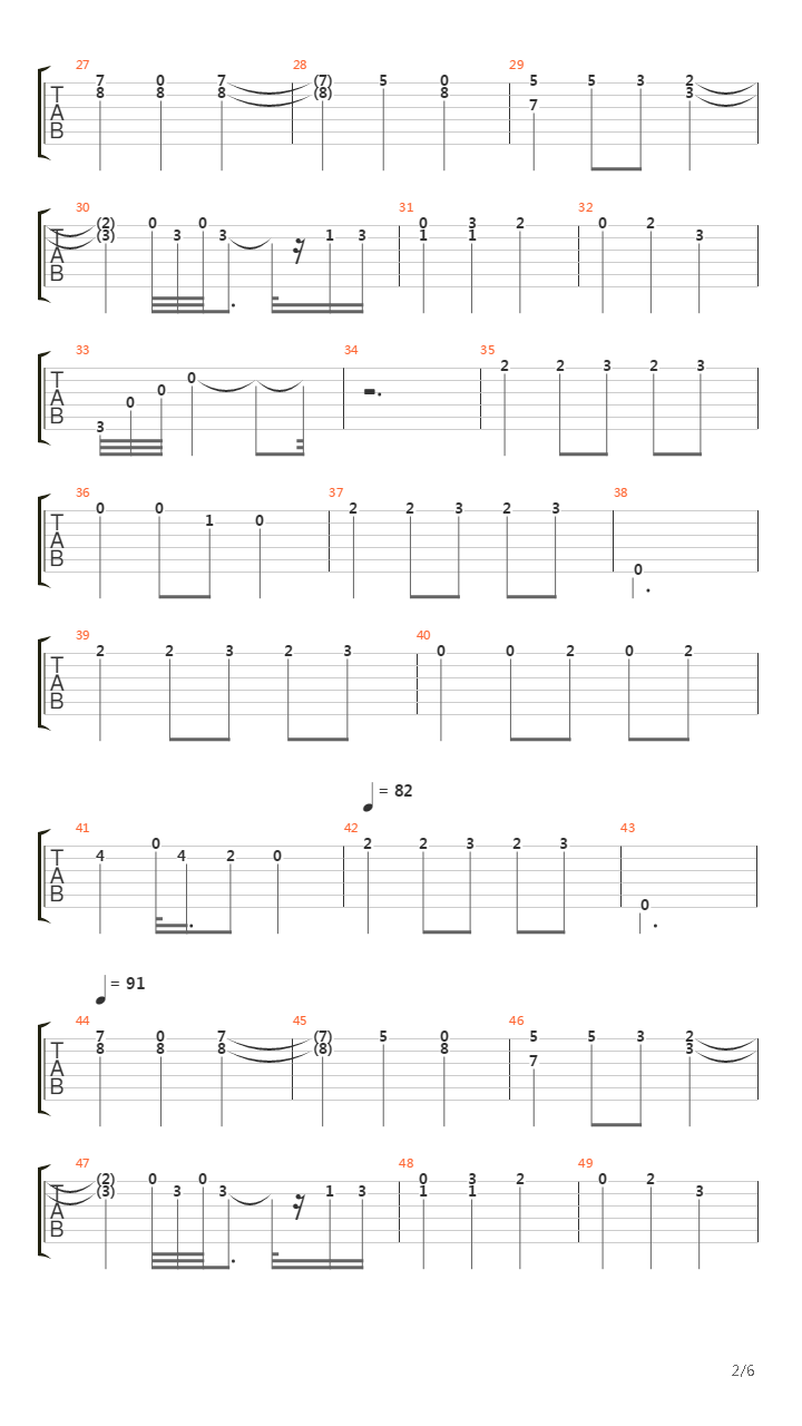 Spanish Dance No. 2吉他谱