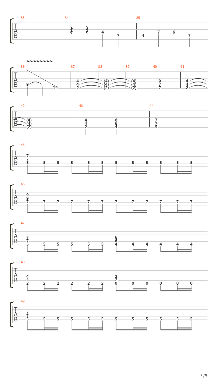 Final Countdown吉他谱