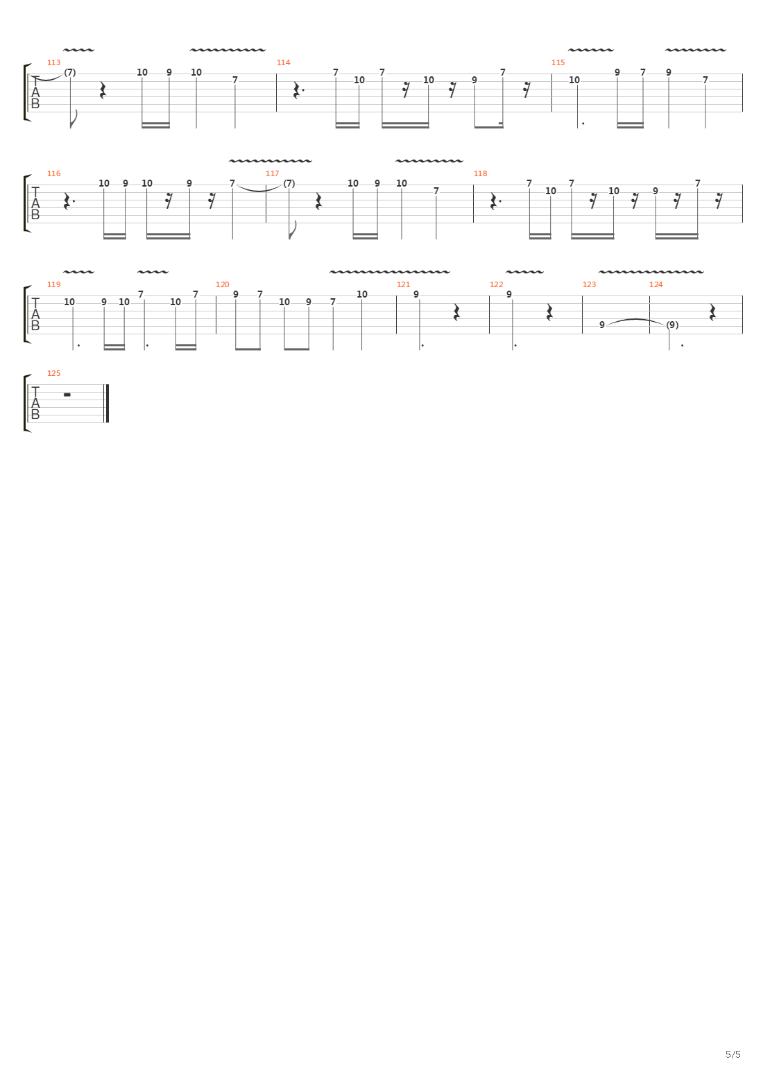 The Final Countdown吉他谱