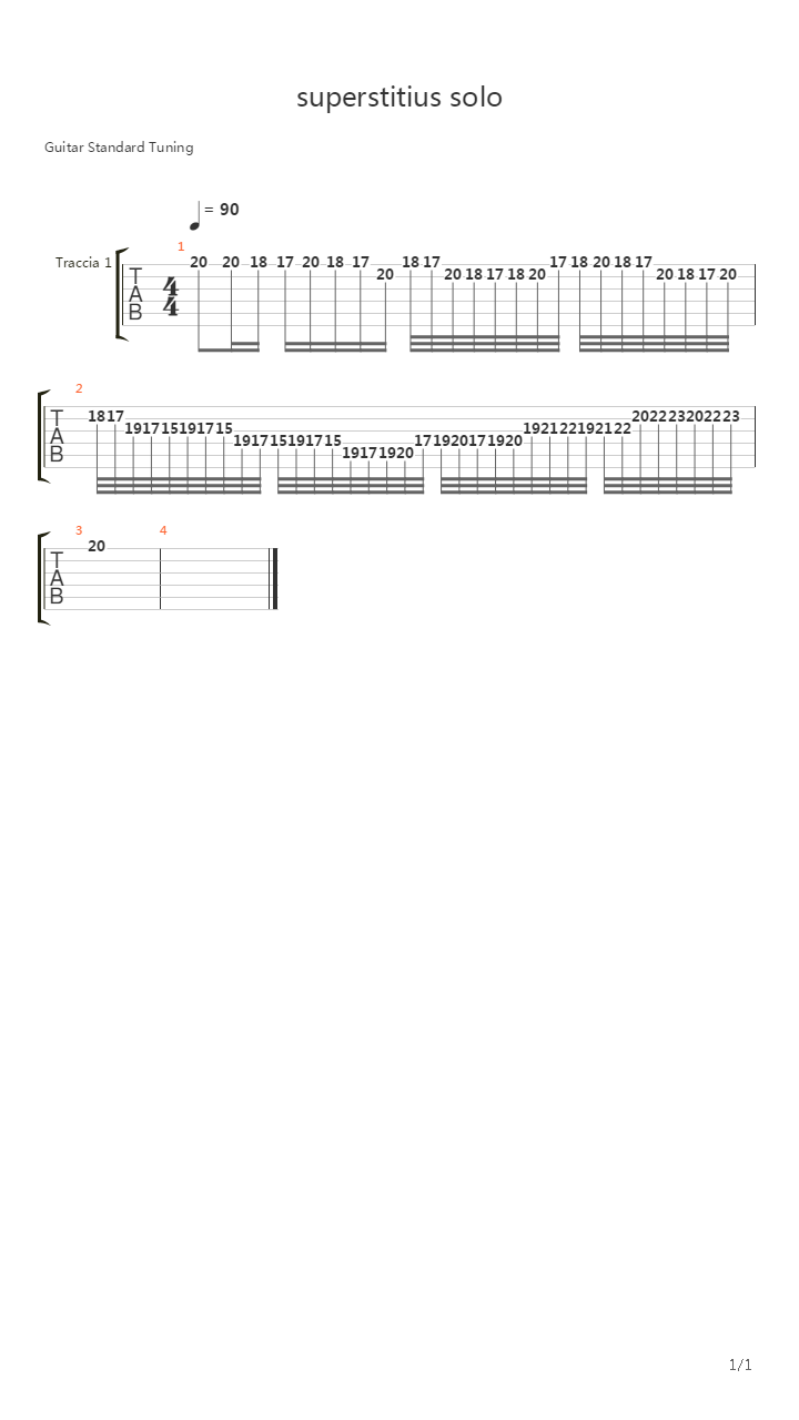 superstitius吉他谱