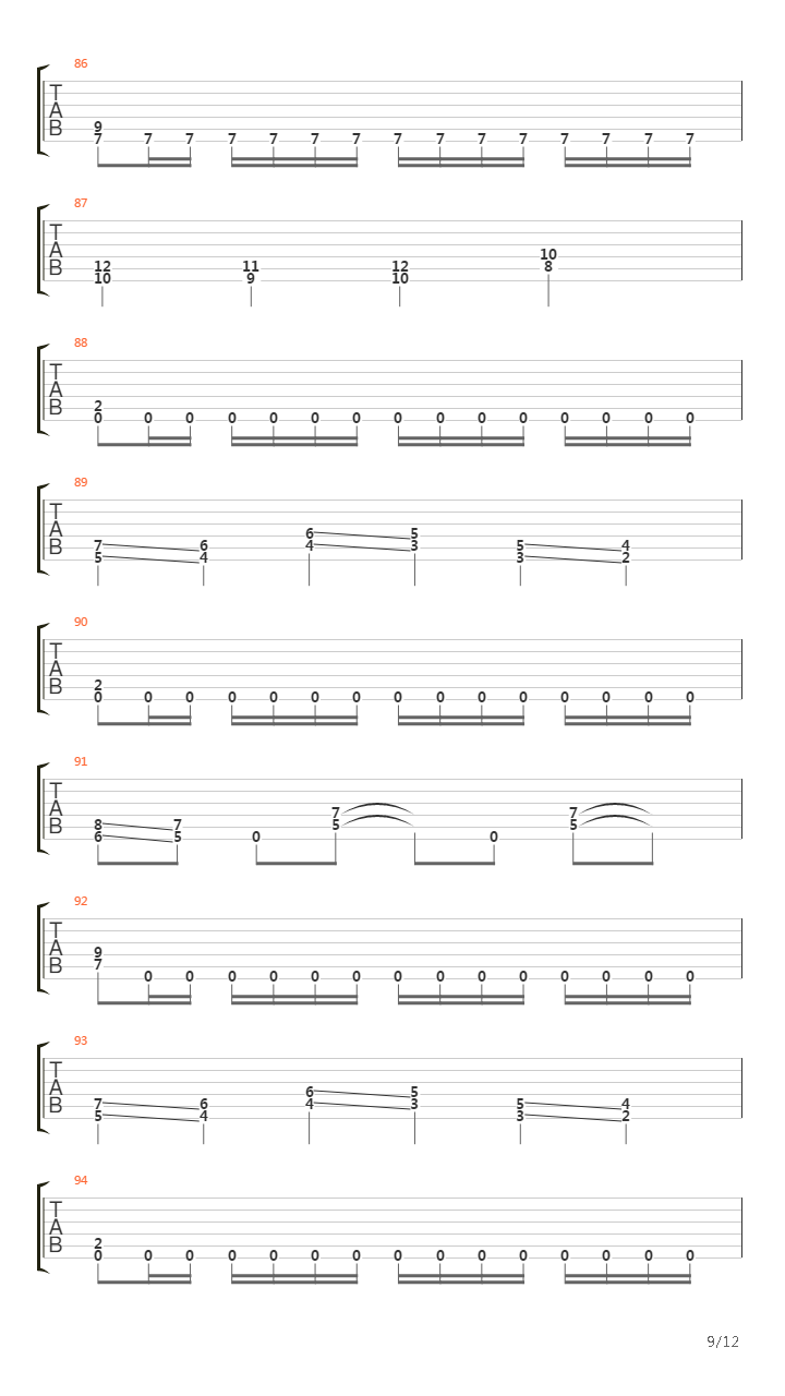 A Lesson In Violence吉他谱