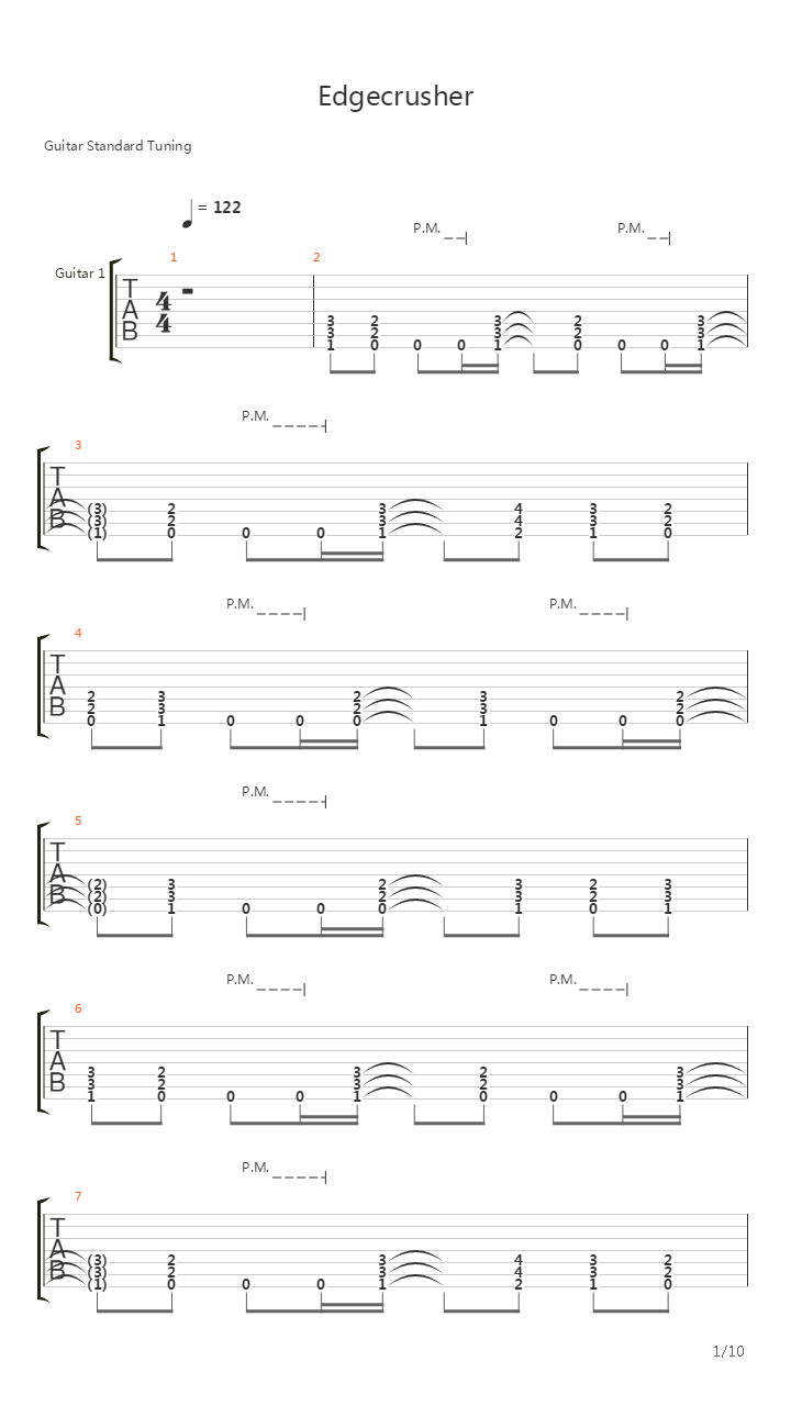 Edge Crusher吉他谱