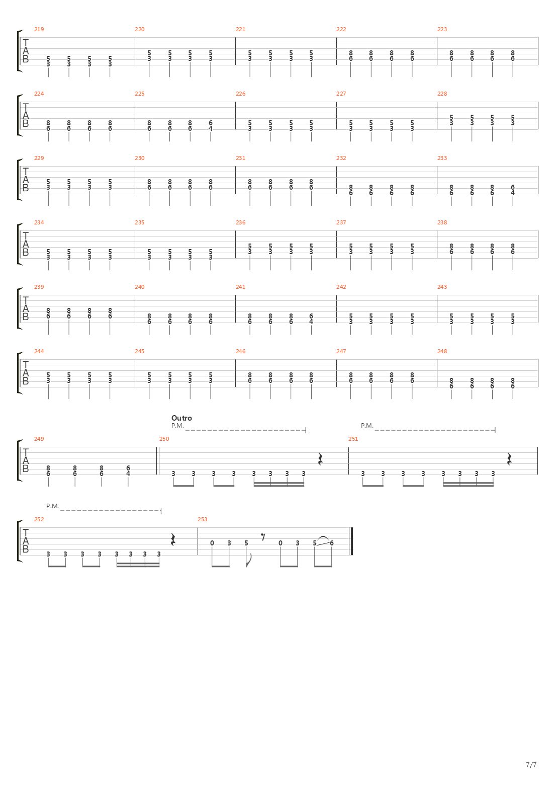 Millenium吉他谱