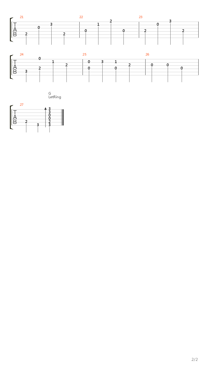 Andantino吉他谱