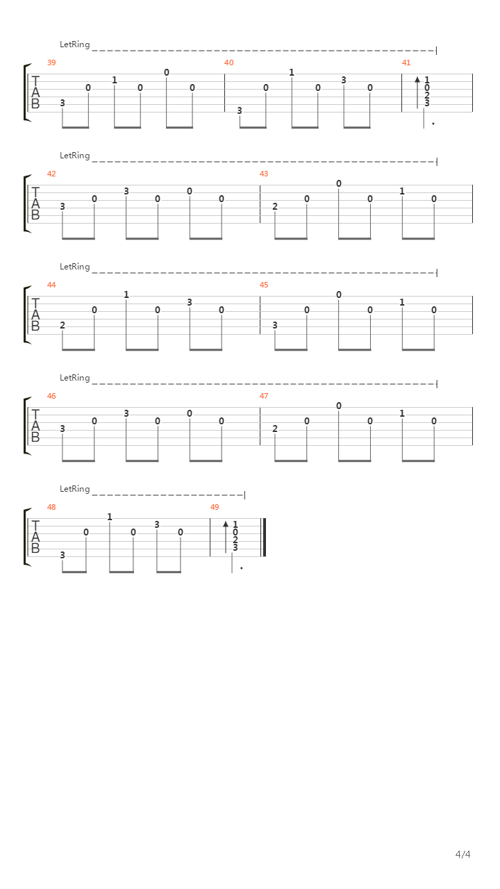 Etude吉他谱