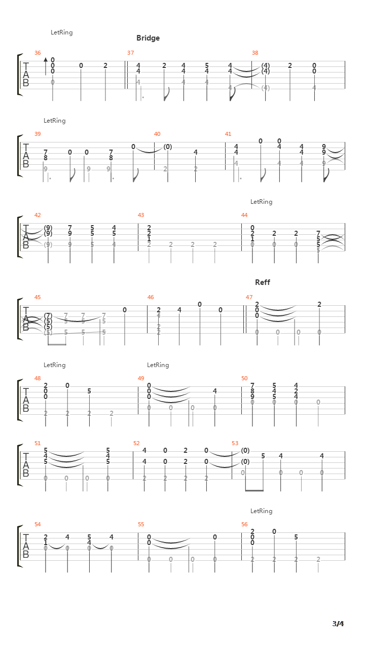 希望の唄(TV动画《食戟之灵》片头曲)吉他谱