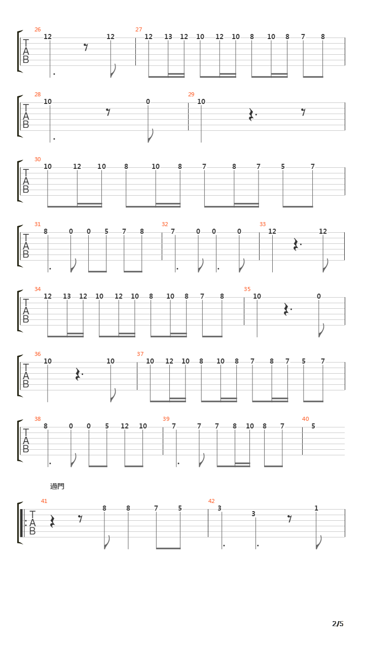 Eros吉他谱