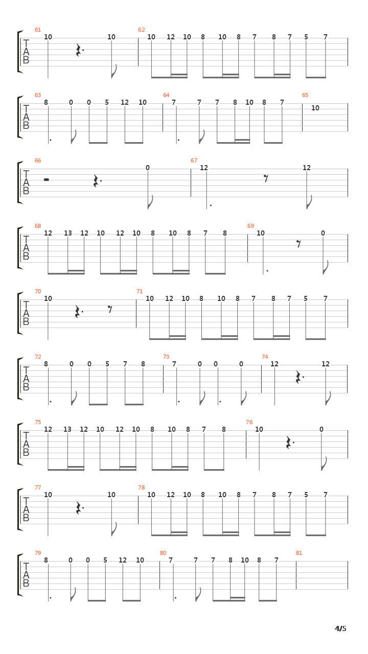 Eros吉他谱