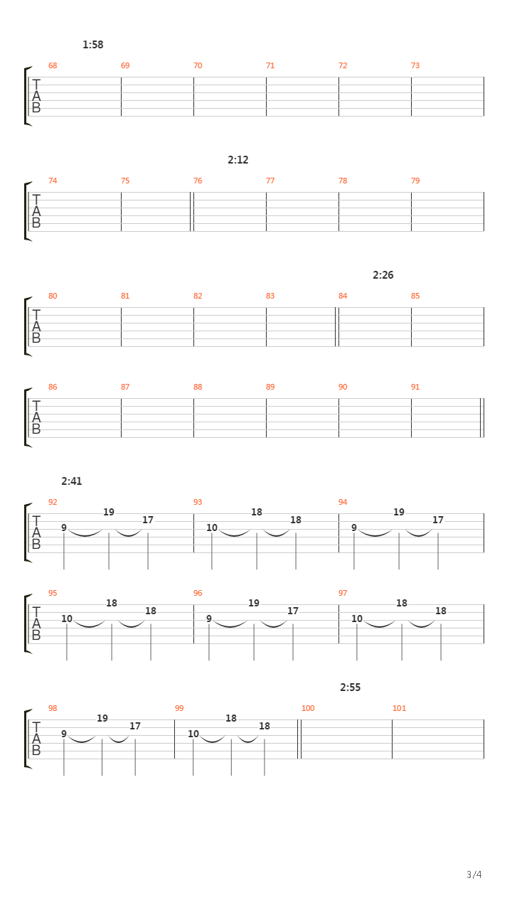 Burden Of Time吉他谱