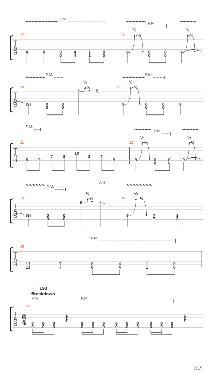 The Wake吉他谱