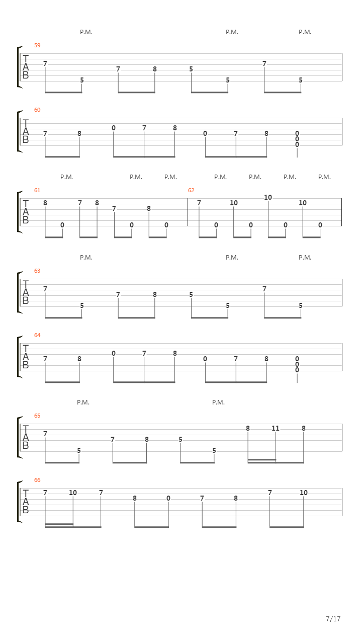 The Wake吉他谱