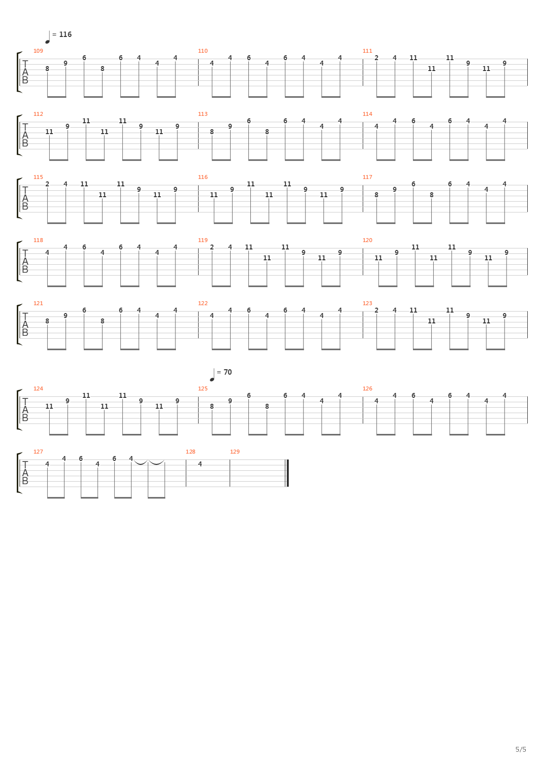 Paths吉他谱