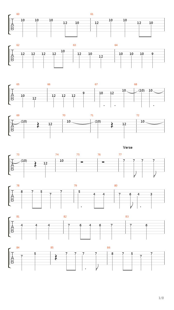 Constellation Of Tears吉他谱