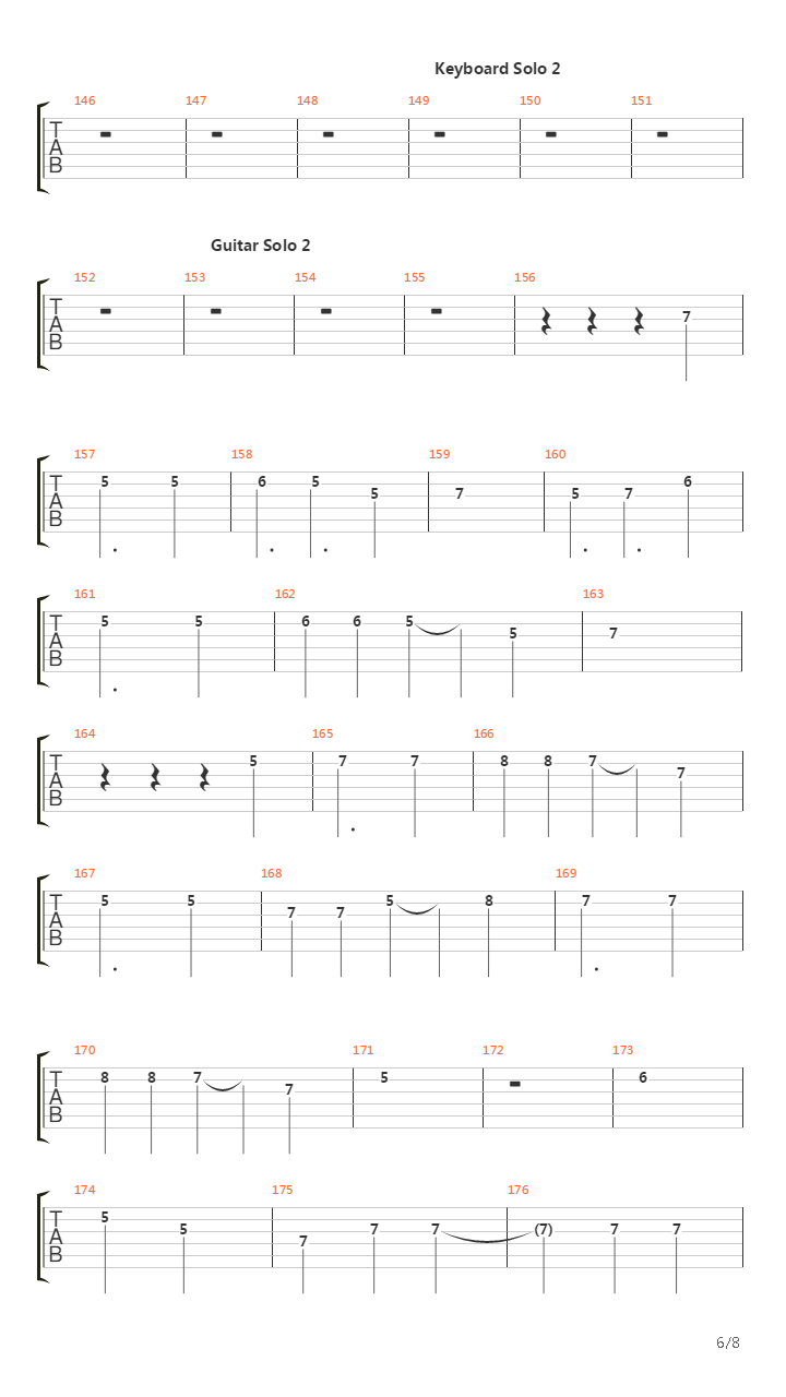 Constellation Of Tears吉他谱