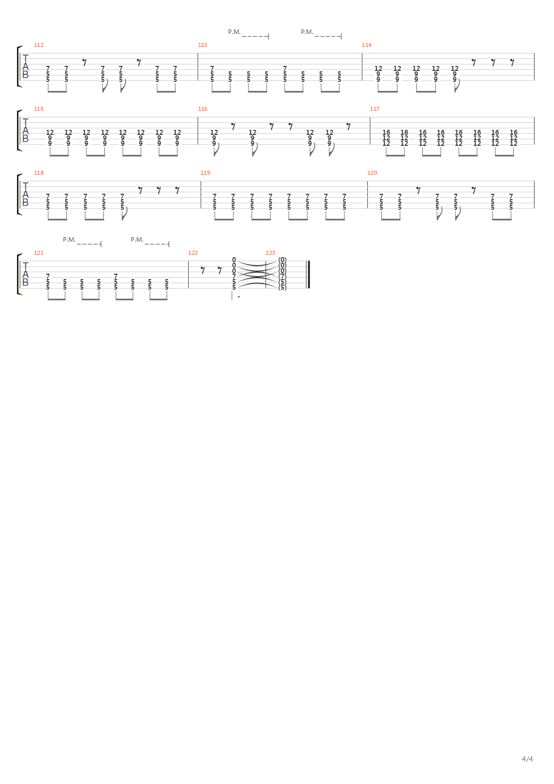 Collapse吉他谱