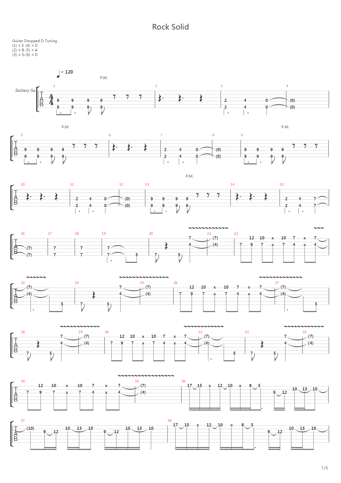 Rock Solid吉他谱