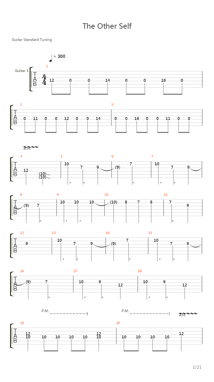 The Other Self吉他谱