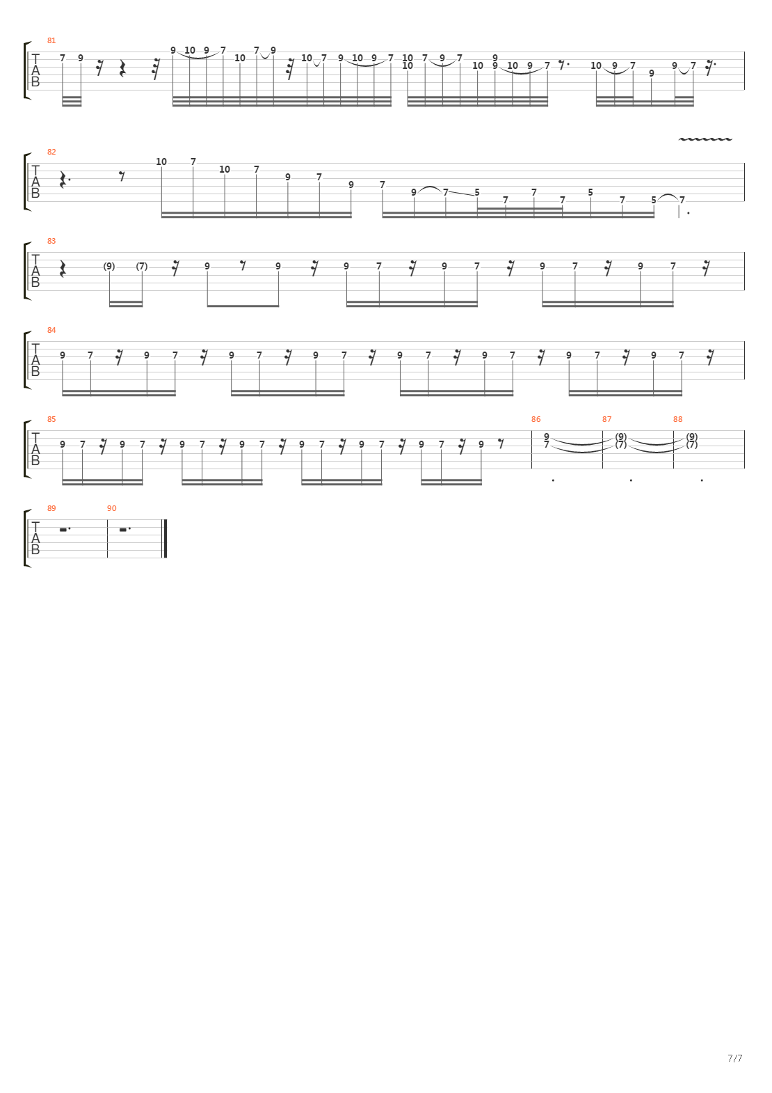 Smf吉他谱