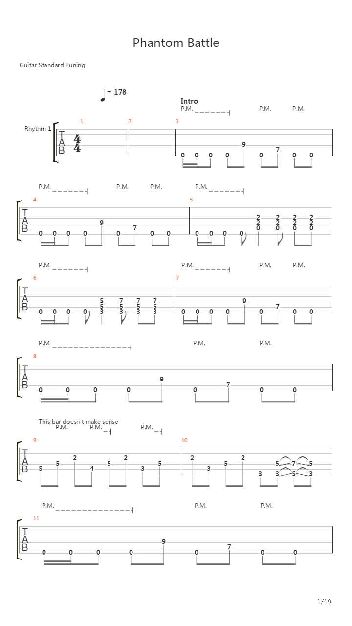 Phantom Battle吉他谱