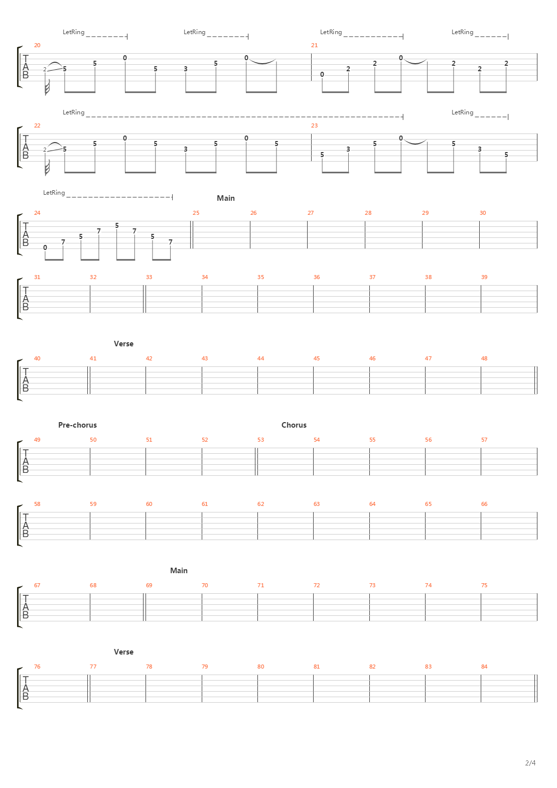 Versus吉他谱