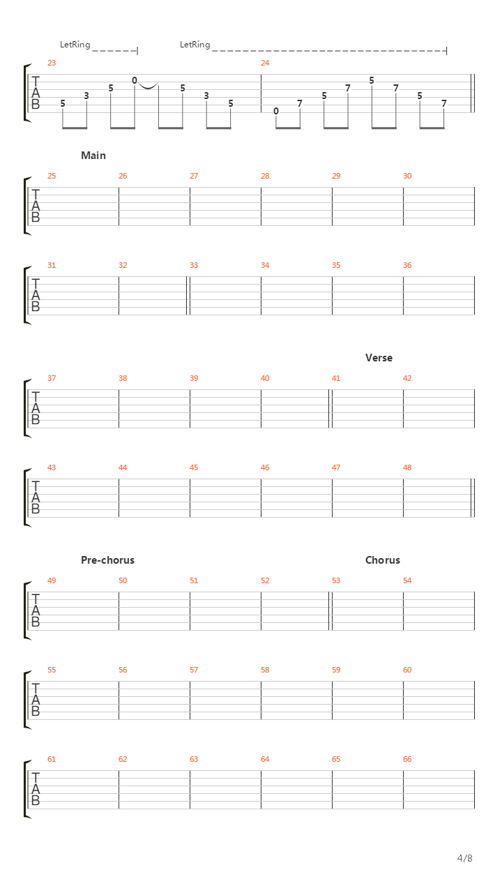 Versus吉他谱