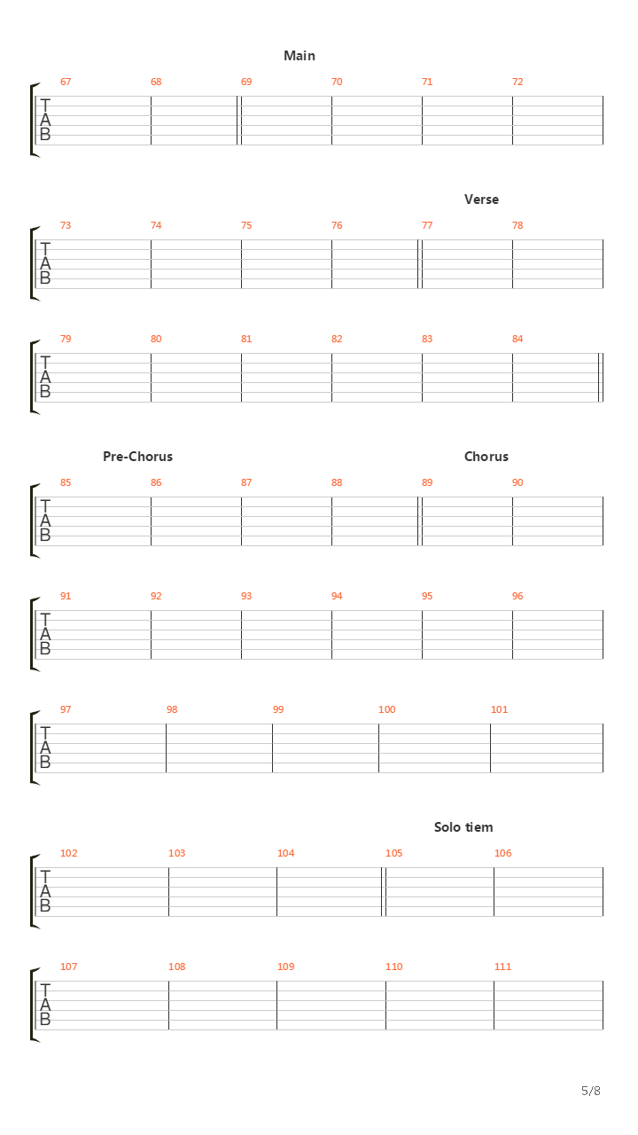 Versus吉他谱